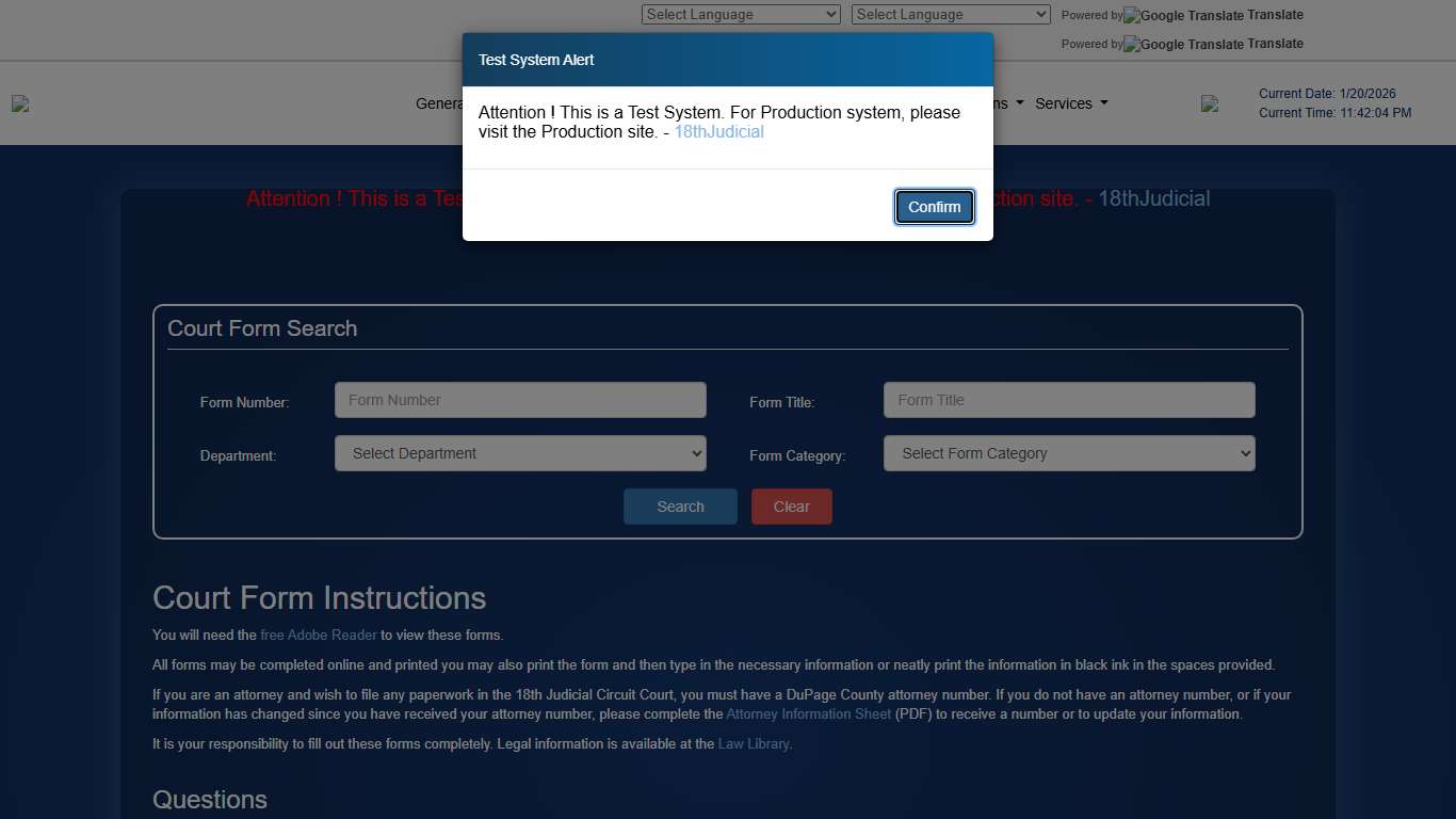 18TH JUDICIAL CIRCUIT COURT CLERK DUPAGE COUNTY ILLINOIS